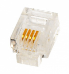 HJ11L6P4LC Schrack Technik RJ11 Stecker zum Crimpen, ungeschirmt 6/4, Telefon