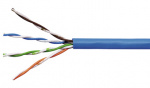 HSEKU424PB Schrack Technik U/UTP Kabel Cat.5e, 4x2xAWG24/1, PVC, Eca, blau, Trommel
