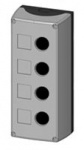 MSG41000 Schrack Technik Aufbaugehäuse 4-Loch, schwarz/grau