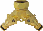 C.K. G7918  Messing 2-Wege-Verteiler 24,2 mm (3/4"