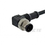 1838250-1 TE Connectivity M12 Cable Assembly Single-Ended Male Right Angle / 2000 mm PVC Cable, 4 wire / Unshielded