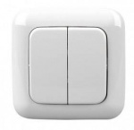 Z-Wave ME ZME_DW2  Abdeckrahmen mit Wippe Weiss Z-W