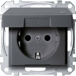 Merten   Steckdose System M Anthrazit MEG2414-0414