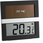 TFA Eco Solar Thermometer Schwarz