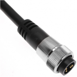MIN-5MP-12-B Mencom PVC Cable - 16 AWG - 600 V - 8A / 5 Poles Male Straight Plug 12 ft
