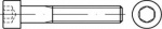 TOOLCRAFT  TO-5441856 Zylinderschrauben 3,5 mm 22