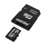 Карта памяти SmartBuy microSDXC 128GB Class 10 UHS-I +ад.(SB128GBSDCL10-01)
