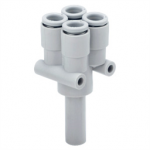 KQ2XD06-08A SMC KQ2XD, One-touch Fitting White Color - Double Plug-in “Y”