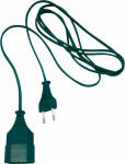 GAO 6772 Strom Verlaengerungskabel   Gruen 3 m