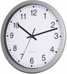 EUROTIME 56831-07 Funk Wanduhr 30 cm x 4.3 cm Silb