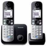 Радиотелефон Panasonic KX-TG6812RUB чёрно-серый,доп.трубка