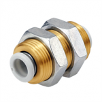 KQ2E07-00AJ SMC KQ2E*-00, One-touch Fitting White Color - Bulkhead Union