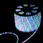 Шнур светодиодный Дюралайт фиксинг круглый 24LED/м мультиколор RYGB (уп.100м) Neon-Night 121-329-4