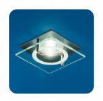 Светильник Quartz 51 4 12 с накладным стеклом квадрат. MR16 мат. хром ИТАЛМАК IT8190