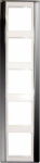 Jung 5fach Rahmen  A plus Chrom/Alpinweiss AP585GCR
