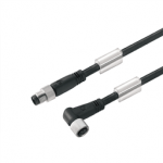 1927180150 Weidmueller Sensor-actuator Cable (assembled) / Sensor-actuator Cable (assembled), Connecting line, M8 / M8, No. of poles: 4, Cable length: 1.5 m, pin, straight - socket, 90°