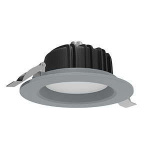 Светильник светодиодный Downlight 230х84 40Вт 3000К IP54 встраив. круглый RAL7045 сер. мат. VARTON V1-R0-H0084-10000-4404030