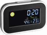 TFA 60.2015 Quarz Wecker Schwarz, Silber Alarmzeit