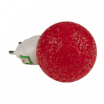 Светильник светодиодный DTL-309-Шар/RED/1LED/0.1Вт красн. Uniel 10329