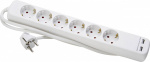 Kopp 220802013 Steckdosenleiste ohne Schalter 6fac
