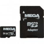 Карта памяти Promega jet microSDHC 64GB Class10+адаптер