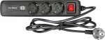 Adam Hall 8747S3USB Steckdosenleiste mit Schalter