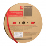 Трубка термоусадочная тонкостен. 8/4 красн. (уп.100м) EKF tut-8-r