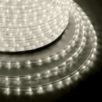 Шнур светодиодный Дюралайт эффект мерцания круглый 24LED/м Эконом тепл. бел. (уп.100м) Neon-Night 121-256-4