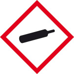 GHS-Gefahrenpiktogramm 04 Gasflasche  Polyester (B