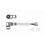 1-2273089-2 TE Connectivity M12 Cable Assembly Single-Ended Female Right Angle / 3000 mm PVC Cable, 5 wire / Unshielded