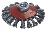 Wolfcraft 2153000 Kegelbuerste d 100 mm Stahldraht