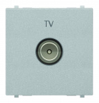 Механизм розетки TV 2мод. Zenit простой серебр. ABB 2CLA225070N1301
