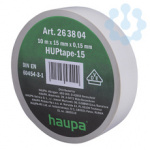 Изолента ПВХ 25мм (рул.20м) d74мм сер. HAUPA 263866