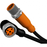 AA206 Autosen Jumper 10 m PUR cable M12 plug angled/M12 socket / PUR cable / 10 m; 4 x 0.34 mm? (42 x O 0.1 mm); O 4.9 mm; Free from halogen / Protection rating IP 65 / IP67 / IP68 / IP69K