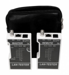 HSETEST01S Schrack Technik Verdrahtungstester RJ45 (UTP+STP) / RJ11 / Koax mit Tasche