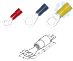 Наконечник изол. НКИ 0.5-1.0 М3 0.5-1.0кв.мм красн. (уп.100шт) HAUPA 260252