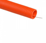 Труба гофрированная тяжелая ПНД d50мм с зондом оранж. (уп.15м) ИЭК CTG21-50-K09-015