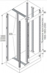 Стойки каркаса+для ячеек+каб секции H=2200мм (7шт)