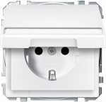 Merten   Steckdose Antik Polarweiss MEG2312-4019