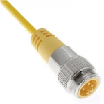 MINE-6MPX-1M Mencom PVC Cable - 18 AWG - 300 V - 5.5A / 6 Poles Male with Male Thread Straight Plug 3.3 ft