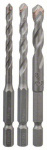 Bosch Accessories  2608589527 Fliesenbohrer-Set 3t