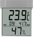 TFA 30.5020 Fenster-Thermometer Grau