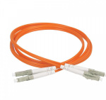 Патч-корд оптический коммутационный соединительный для многомодового кабеля (MM); 50/125 (OM2); LC/UPC-LC/UPC; двойного исполнения (Duplex); LSZH (дл.1м) ITK FPC50-LCU-LCU-C2L-1M