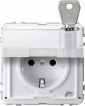 Merten   Steckdose Aquadesign Polarweiss MEG2317-72