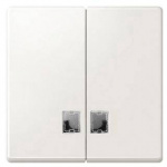 Merten  Abdeckung Wechselschalter System M Creme-W