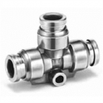 KQG2T06-00 SMC KQG2T-00, Stainless Steel 316, One-touch Fitting, Union Tee