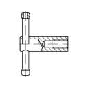 TOOLCRAFT  137877 Knebelmuttern M20   DIN 6307   S