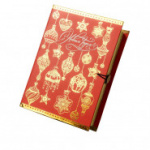 Коробка подарочная Золото на красном-S НГ 18x12x5 арт.75030