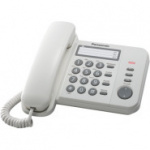 Телефон Panasonic KX-TS2352RUW белый,3 ном.пам.