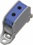 Reihenklemme  PA Lichtgrau (RAL 7035), Blau 1polig